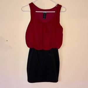 Wet seal Maroon and black dress